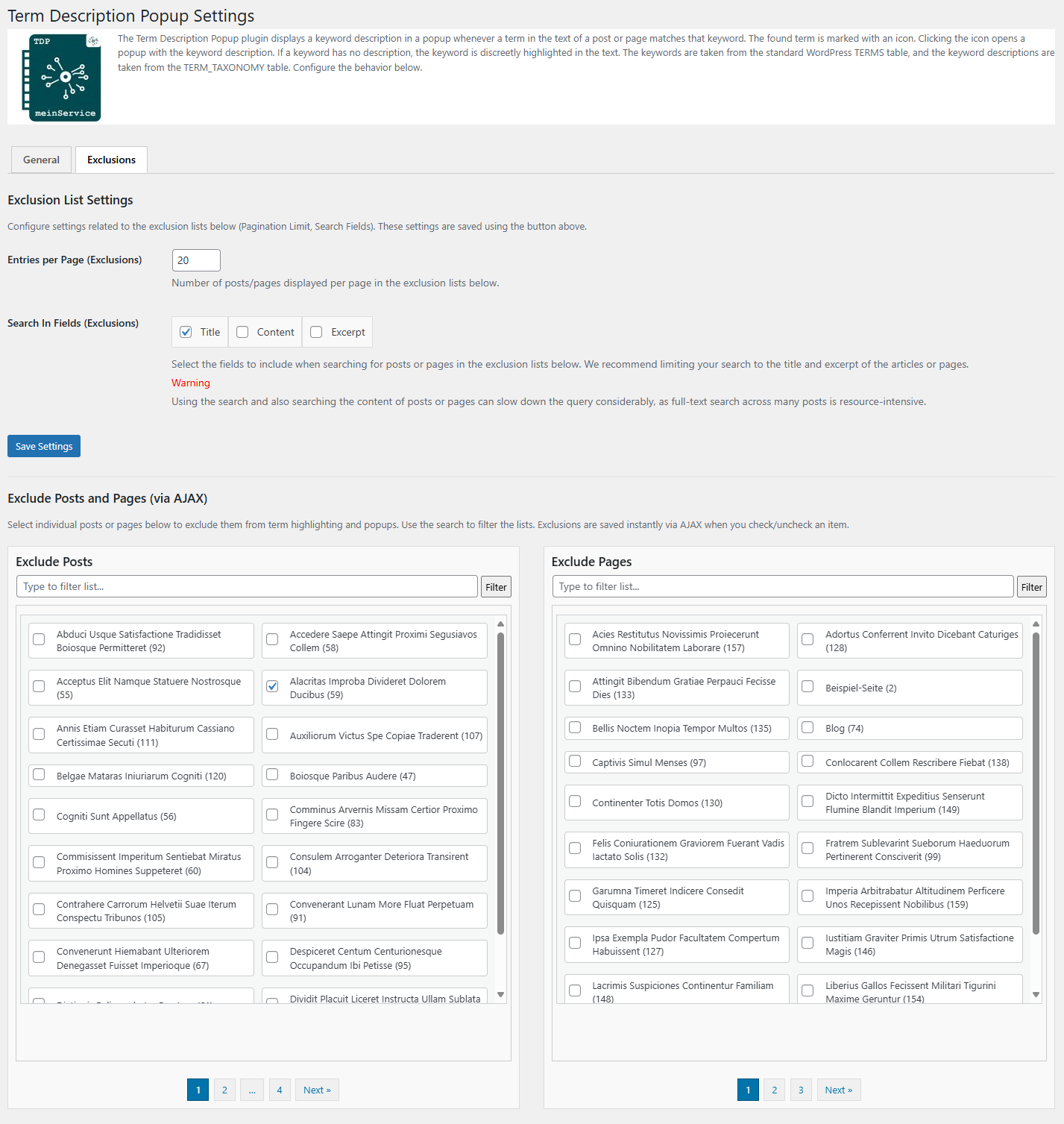 Screenshot 6: Admin Bereich Tab 2